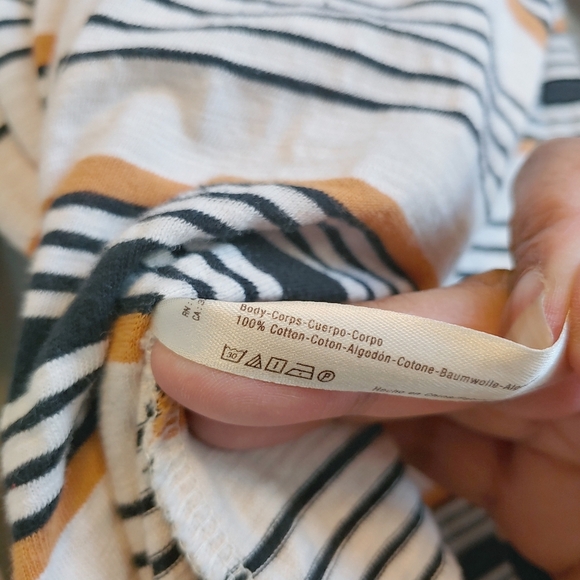 Free People Breaker Striped Tunic Sz S Summer Cover Up Casual Vacation - Picture 11 of 11